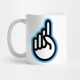 Hand gesture - one finger Mug